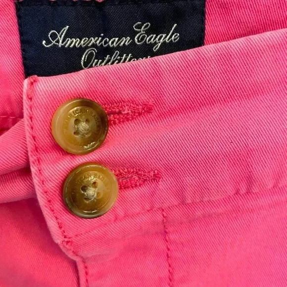 American Eagle Hot Pink Stretch Shorts Cotton - Picture 5 of 7